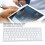 Teclado Bluetooth ultrafino de 78 teclas, blanco, 2AAA 4