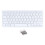 Teclado Bluetooth ultrafino de 78 teclas, blanco, 2AAA 2