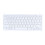 Teclado Bluetooth ultrafino de 78 teclas, blanco, 2AAA 6