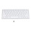 Teclado Bluetooth ultrafino de 78 teclas, blanco, 2AAA 16