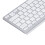 Teclado Bluetooth ultrafino de 78 teclas, blanco, 2AAA 8