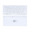 Teclado Bluetooth ultrafino de 78 teclas, blanco, 2AAA 7