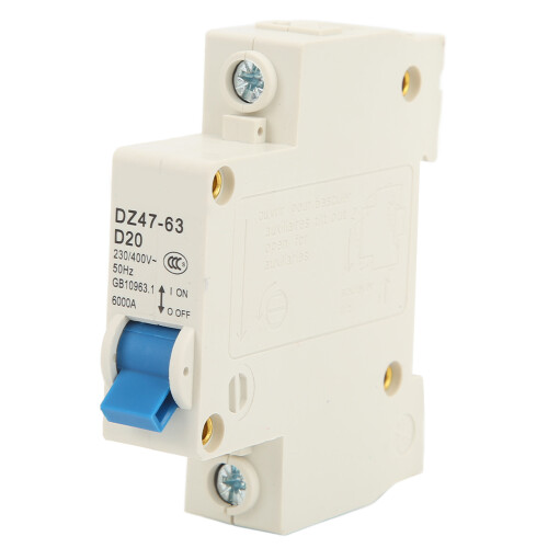 DZ47 63 D20 1P MCB riel DIN 20A CA 230/400V 1