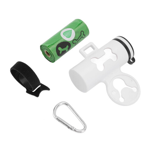 Kompakt weißer Hundekotbeutelspender ABS/PP 1 Rolle 1