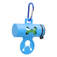 Dispensador pequeño azul oscuro ABS/PP 1 rollo de bolsas