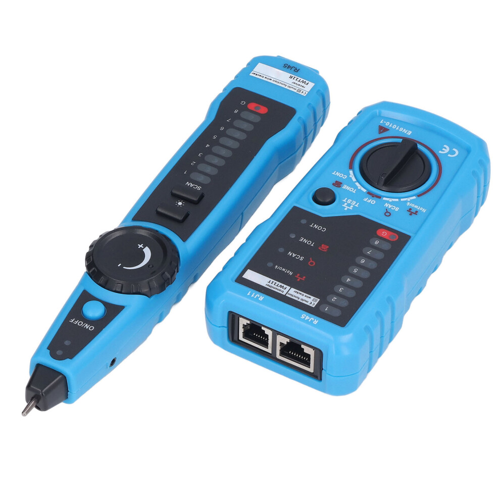 Network Cable Tester Rj45 Fwt11 Anti Interference Handheld Ethernet Cable Tester Rapid Positioning Phone Cable Tracer 8781321368100