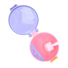 Milk Powder Container Portable 250ml Food Grade PP Scoop Leveler Design Silicon Sealing Baby Food Storage with Spoon Pink