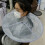 Regenschirm-Design Haarschneidecape, One-Size grau 13