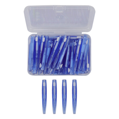 60 Stück blaue Interdentalbürsten 50/64mm orthodontisch 1