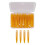 60 Stück Interdentalbürsten, 50/64 mm, Orange PP-Griff 2