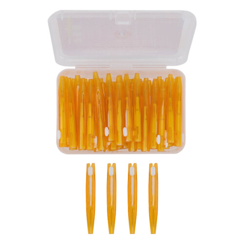 60 Stück Interdentalbürsten, 50/64 mm, Orange PP-Griff 1