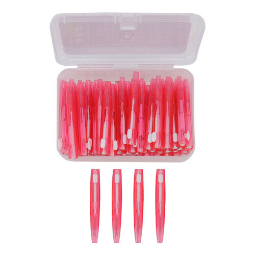 60 piezas cepillo interdental rosa mango de PP 64 mm 1