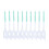 Cepillo interdental 160 piezas verde suave desechable 5