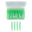 60 piezas de cepillos interdentales de 64 mm con mango de PP verde 2