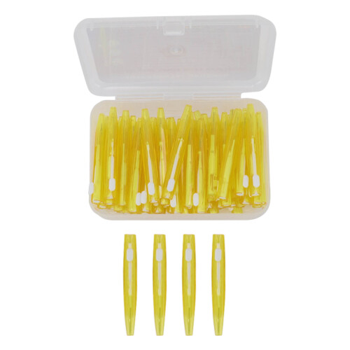 60 Stück Interdentalbürsten mit PP-Griff gelb 64 mm 1
