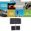 Kit de ventiladores con panel solar de 100 W, 34x18,5 cm, con dos ventiladores 10