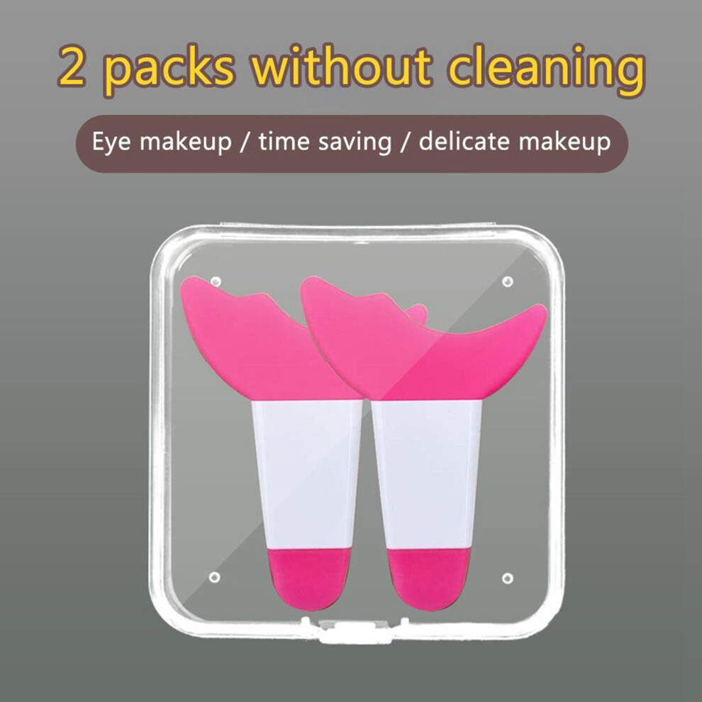 2 Pcs Mascara and Eyeshadow Shield Applicator Guard Pads Auxiliary Guard Tool for Eyelash Makeup