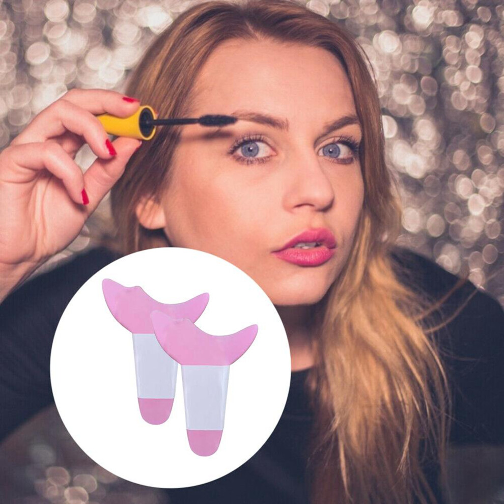 2 Pcs Mascara and Eyeshadow Shield Applicator Guard Pads Auxiliary Guard Tool for Eyelash Makeup