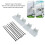 Verstellbarer ABS-Poolrohrhalter 8x8x3,7 cm grau 10