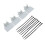 Verstellbarer ABS-Poolrohrhalter 8x8x3,7 cm grau 15