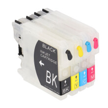Juego de cartuchos de tinta de 4 colores LC38BK LC38C LC38M LC38Y