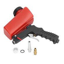 Kit de pistola de arenado, 0.9L, Rojo, 6~8kg, Punta de boquilla