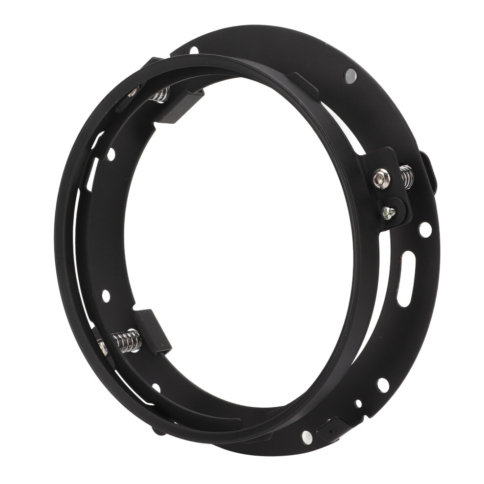 7 Inch Motorcycle Headlight Adapter Round Mounting Ring Bracket Head Lamp Adapter Black 7671321375271