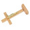 Kruzifix Tischkreuz 7,5  4  19,5 cm hellbraun 12