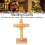 Kruzifix Tischkreuz 7,5  4  19,5 cm hellbraun 9
