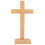 Kruzifix Tischkreuz 7,5  4  19,5 cm hellbraun 8