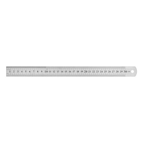 30 cm Lineal, Edelstahl, klare Skala, 2 Stück 1
