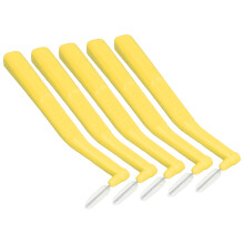 5 piezas de cepillos interdentales en forma de L 20 g amarillo