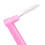 Cepillo interdental en forma de L 0.7oz rosa 5 piezas 11