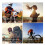Gafas de moto ajustables con marco rojo 8060 6