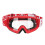 Gafas de moto ajustables con marco rojo 8060 14
