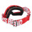 Gafas de moto ajustables con marco rojo 8060 7
