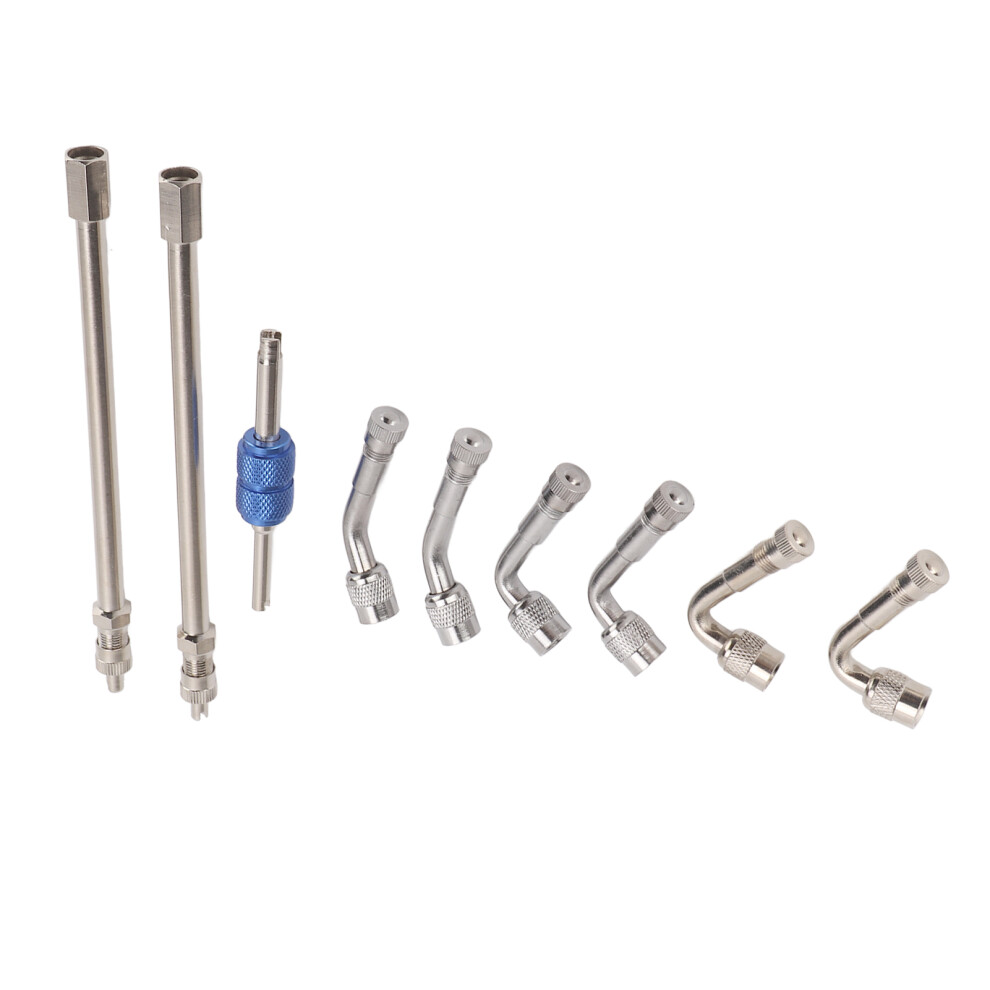 Valve Stem Extenders Metal 45 90 135 Degree Tire Dually Valve Stem Extension Adaptor For Cars Pickups Trucks Lawn Mowers 3271321375291
