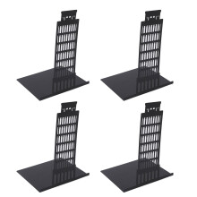 4 Stück schwarze Metall-Buchstützen - Schiefer Turm von Pisa