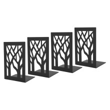 4 Stück Metall-Buchstützen - verstellbar, glattere Kanten
