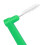 L-förmige Interdentalbürste grün 5 Stück Nylon/PP 8