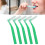 L-förmige Interdentalbürste grün 5 Stück Nylon/PP 13