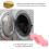 Washer Türprop Mundform pink 10x3,5x1,9 cm 9