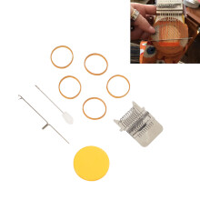 Wooden Darning Mini Loom Machine DIY Sewing Quickly Darning Loom with Rubber Bands Crochet Darning Machine for Clothes 10 Pins