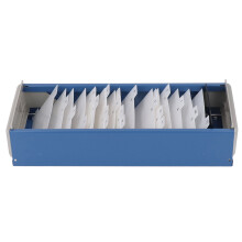 A-Z 800-Porta tarjetas, 10.8x6.6x26.6cm azul