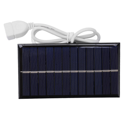 1W 6V Solarmodul 110x60mm USB-Ausgang, Polysilizium 1