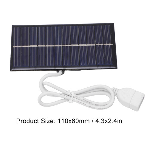 1W 6V Solarmodul 110x60mm USB-Ausgang, Polysilizium 2