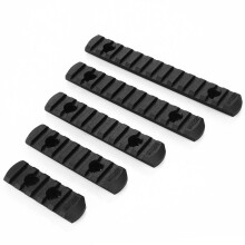 5 Slot 65mm 7 Slot 85mm 9 Slot 105mm 11 Slot 124mm 13 Slot 144mm Nylon MLok Picatinny Rail Set with Allen Wrench