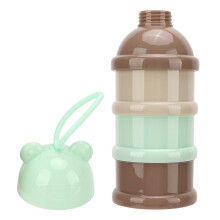 Dispensador de leche en polvo de 3 capas 24x8x8 cm azul claro