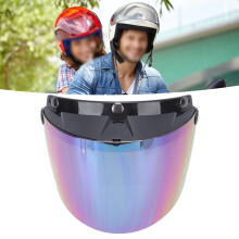 Visor de PC para casco de motocicleta con protección UV, ajustable