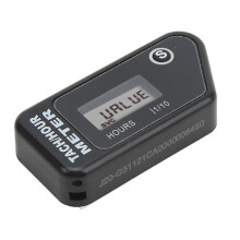 Induktiver 5-stelliger Stundenzähler IP68 Schwarz 0-99999H